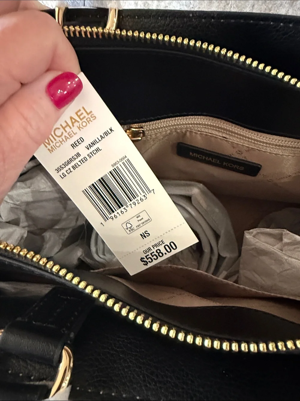 Michael Kors structured satchel